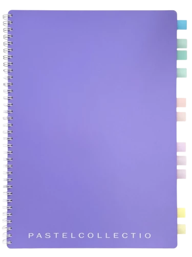 A4 Notebook 96 Sheets in Grid - Pastel Collection Purple/Pink