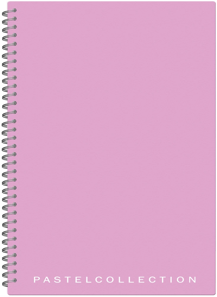 Notebook A4 - Pastel Collection Pink/Purple