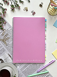 Notebook A4 - Pastel Collection Pink/Purple