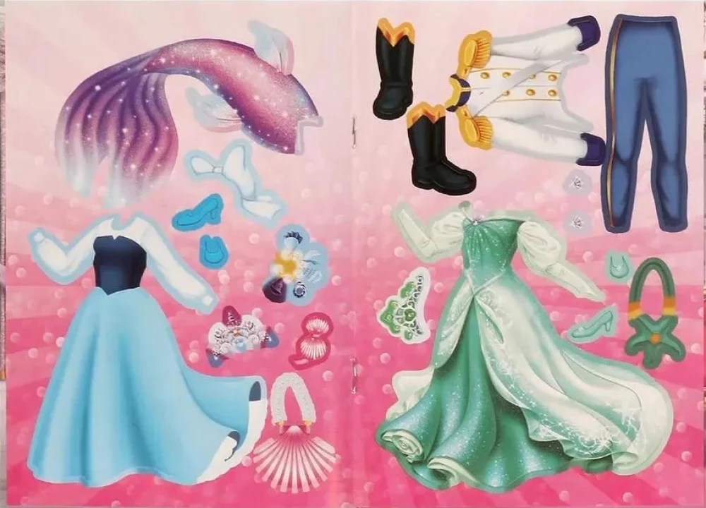 Marine Fairy Tale. Dressing Activity with Stickers