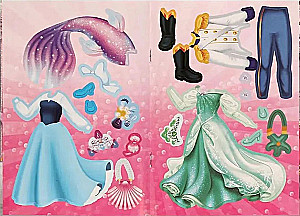 Marine Fairy Tale. Dressing Activity with Stickers