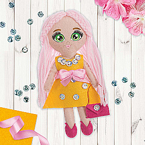 Sewing Kit. Felt Doll Handmade - Fashionista