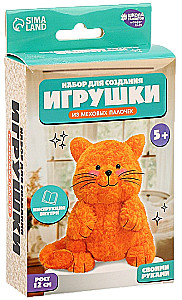 Набор для создания игрушки их меховых палочек - Рыжий котик