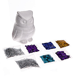 Craft Set - Sequin Application. Owl