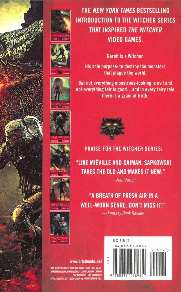 The Witcher Series (Introduction 1 and 2, Books 1 to 6)