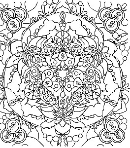 Money Mandalas. Anti-stress Coloring Book for Attracting Wealth