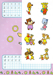 Orange Cow. Worksheets with Stickers. Counting