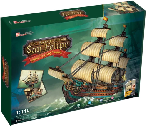 3D Puzzle - Ship. The San Felipe, 248 pieces