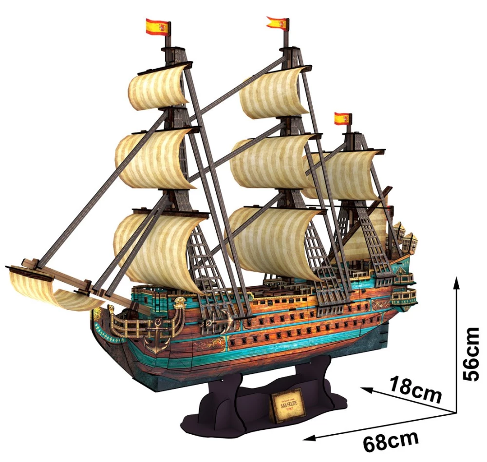 3D Puzzle - Ship. The San Felipe, 248 pieces