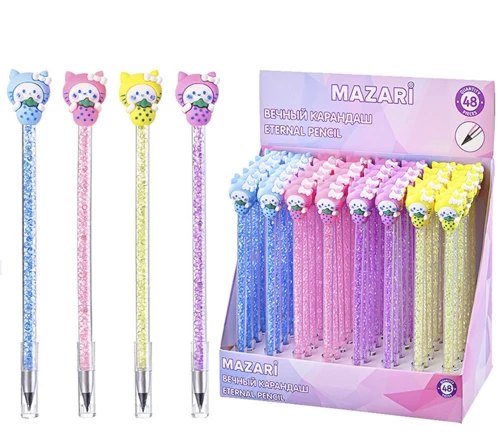 Eternal Pencil - KITTEN, with crystals inside the body (assorted)