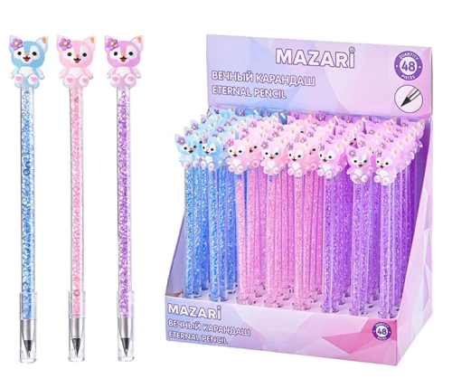 Eternal pencil - CUTE, with crystals inside the body (assorted)