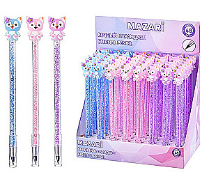 Eternal pencil - CUTE, with crystals inside the body (assorted)