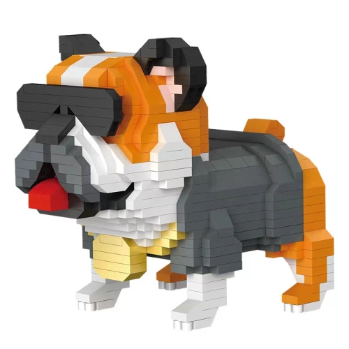 3D Constructor - Bulldog, 1000+ pieces