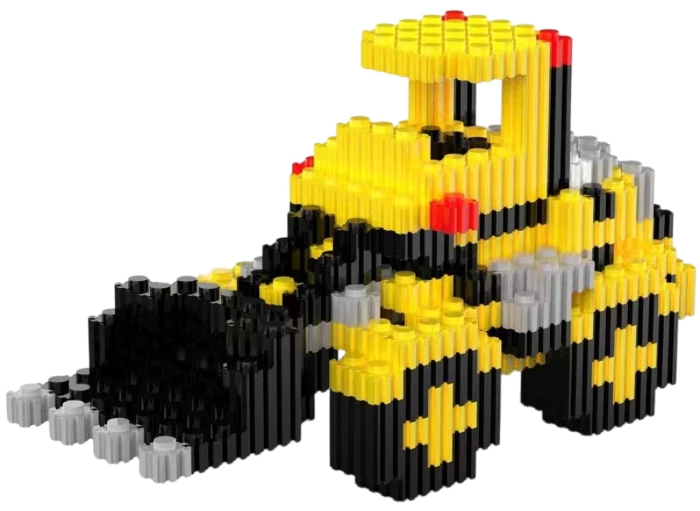 3D constructor - XINZ. Bulldozer, 597 parts