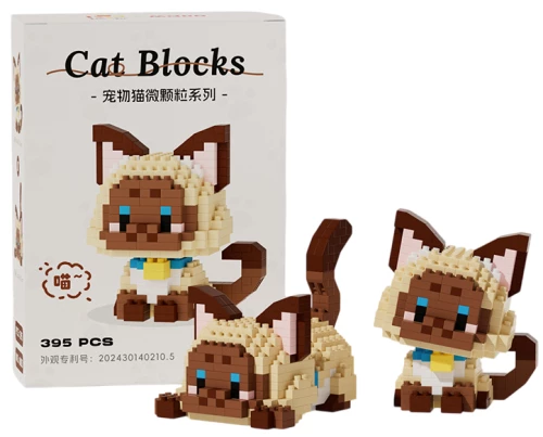 3D Constructor - Cat, 395 pieces