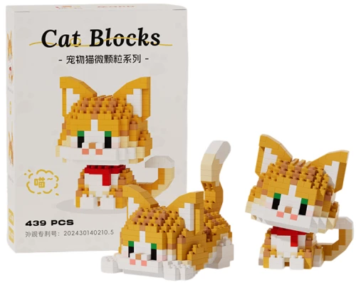 3D Constructor - Cat, 439 pieces