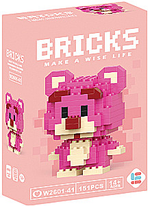 3D constructor - BRICKS. Bear, 151 pieces