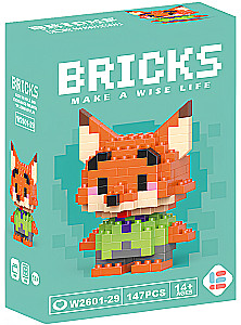 3D Constructor - BRICKS. Fox, 147 Pieces