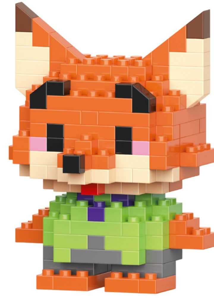 3D Constructor - BRICKS. Fox, 147 Pieces