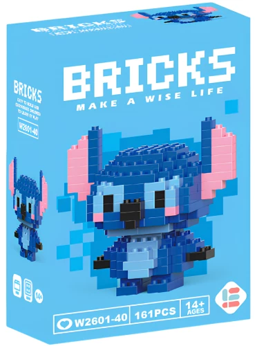 3D Constructor - BRICKS. Stitch, 161 pieces