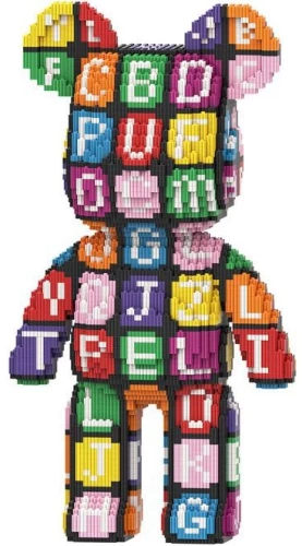 3D Constructor - Bear with Letters, 7220 Pieces