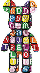 3D Constructor - Bear with Letters, 7220 Pieces