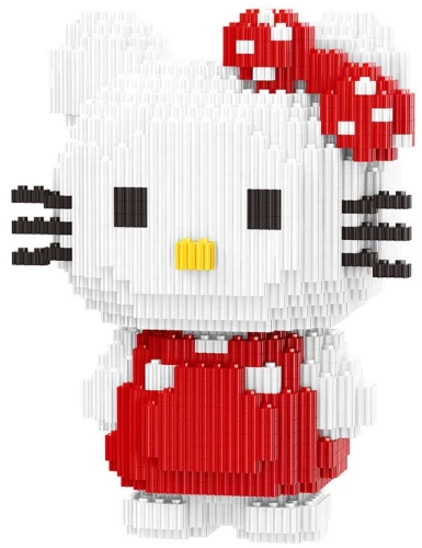 3D Constructor - LECHUAN. Hello Kitty, 3081 Parts