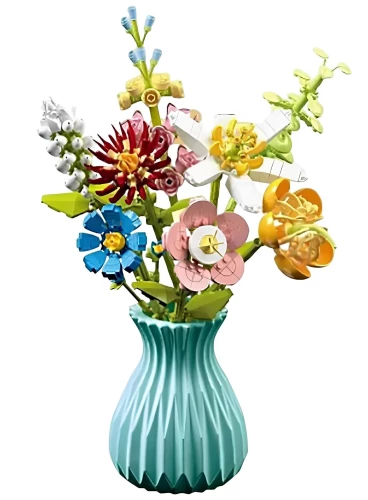 Constructor - Flowers in a Vase, 737 pieces