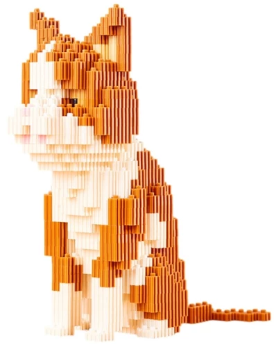 3D Constructor - Rural Cat, 630 pieces