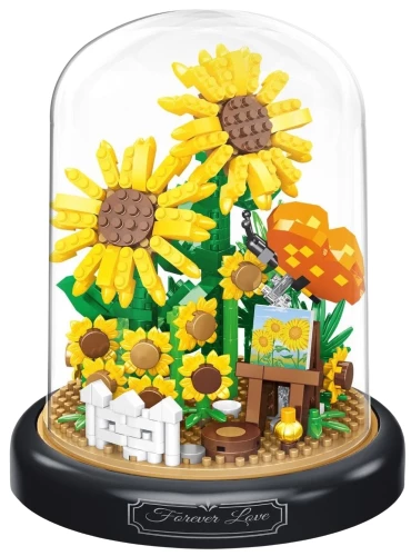 3D constructor - Sunflowers, 558 pieces