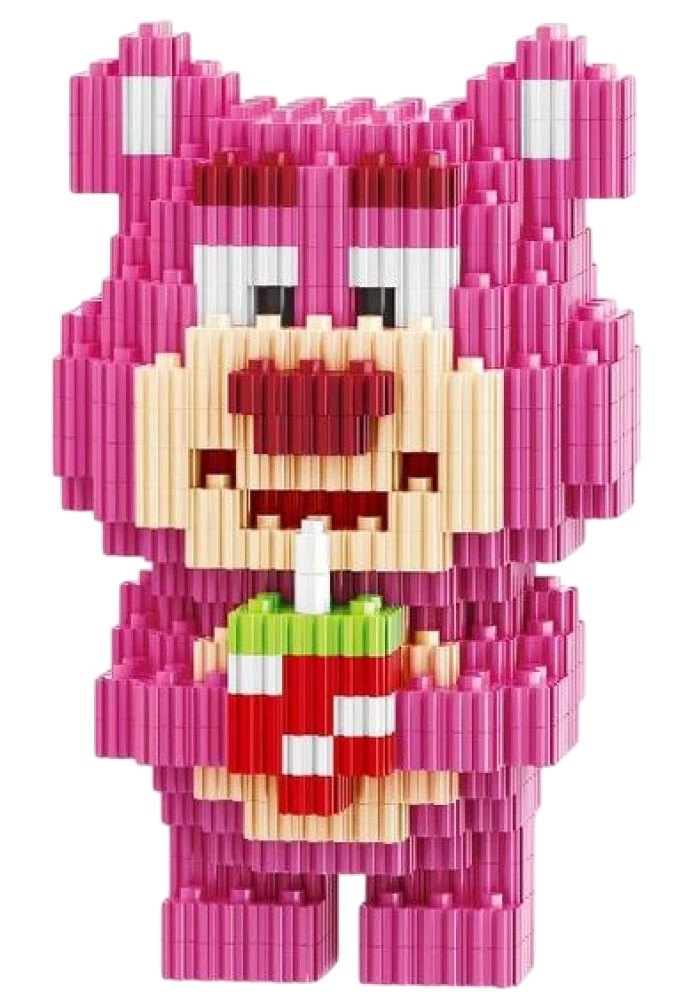 3D Constructor - LECHUAN. Pink Bear, 363 pieces