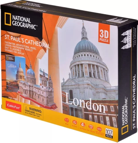 3D Puzzle - St. Paul's Cathedral (107 Pieces)