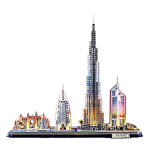 3D puzzle Dubai with LED backlight, 182 pieces