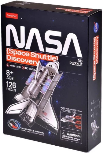 3D Puzzle - Space Shuttle Discovery, 126 pieces