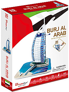 3D puzzle - Burj Al Arab Hotel, Dubai, 46 pieces