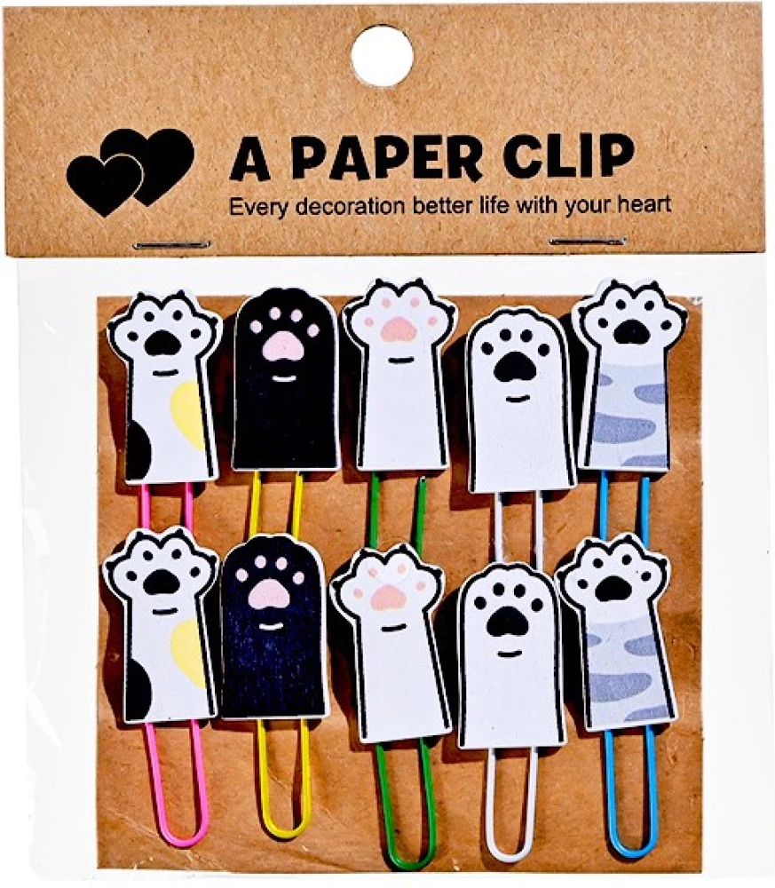 Decorative Paper Clips - Paw