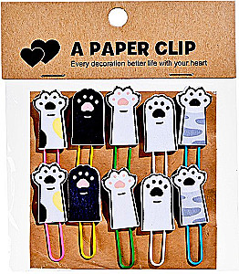 Decorative Paper Clips - Paw