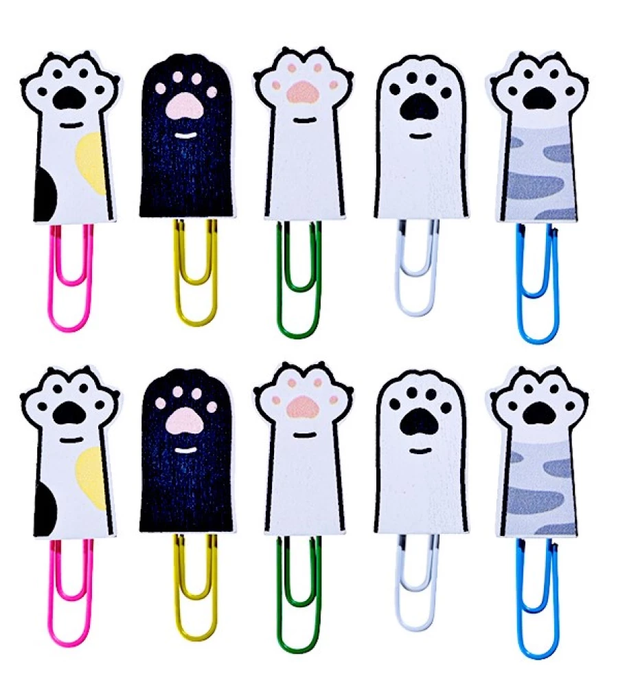 Decorative Paper Clips - Paw