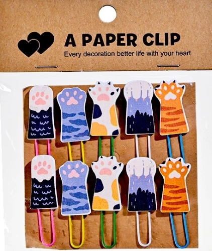 Decorative Paper Clips - Paws