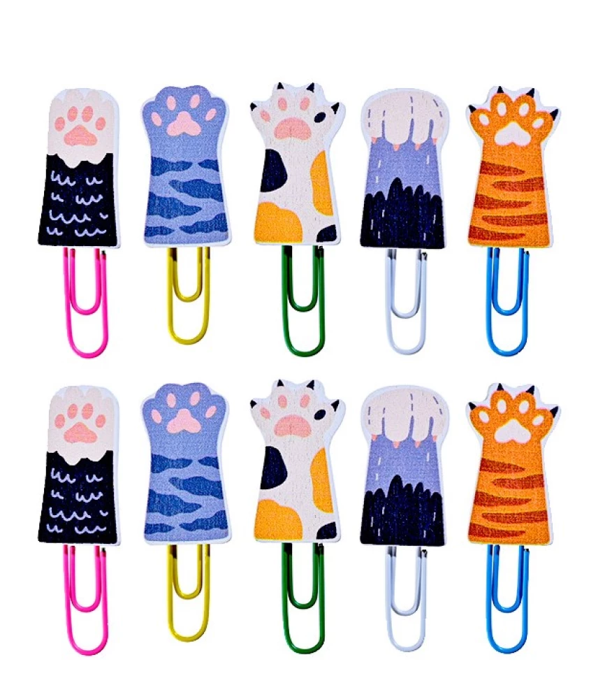 Decorative Paper Clips - Paws