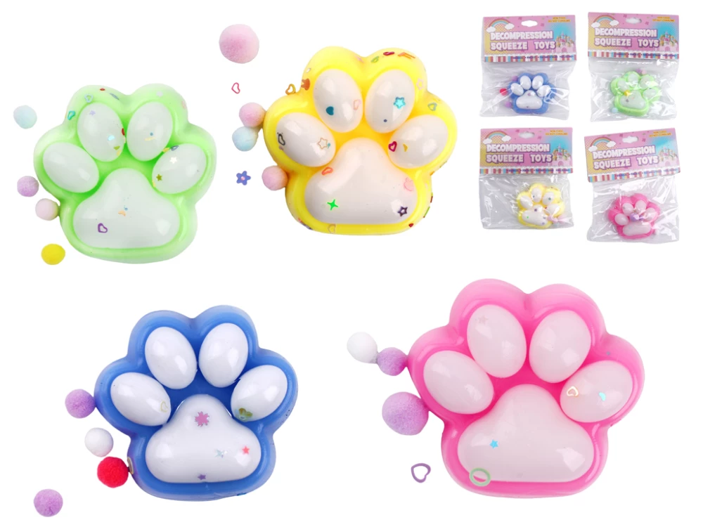 Stress Relief Toy - Paw (Assorted)