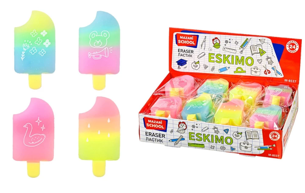 Eraser - ESKIMO (assorted, 4 designs)