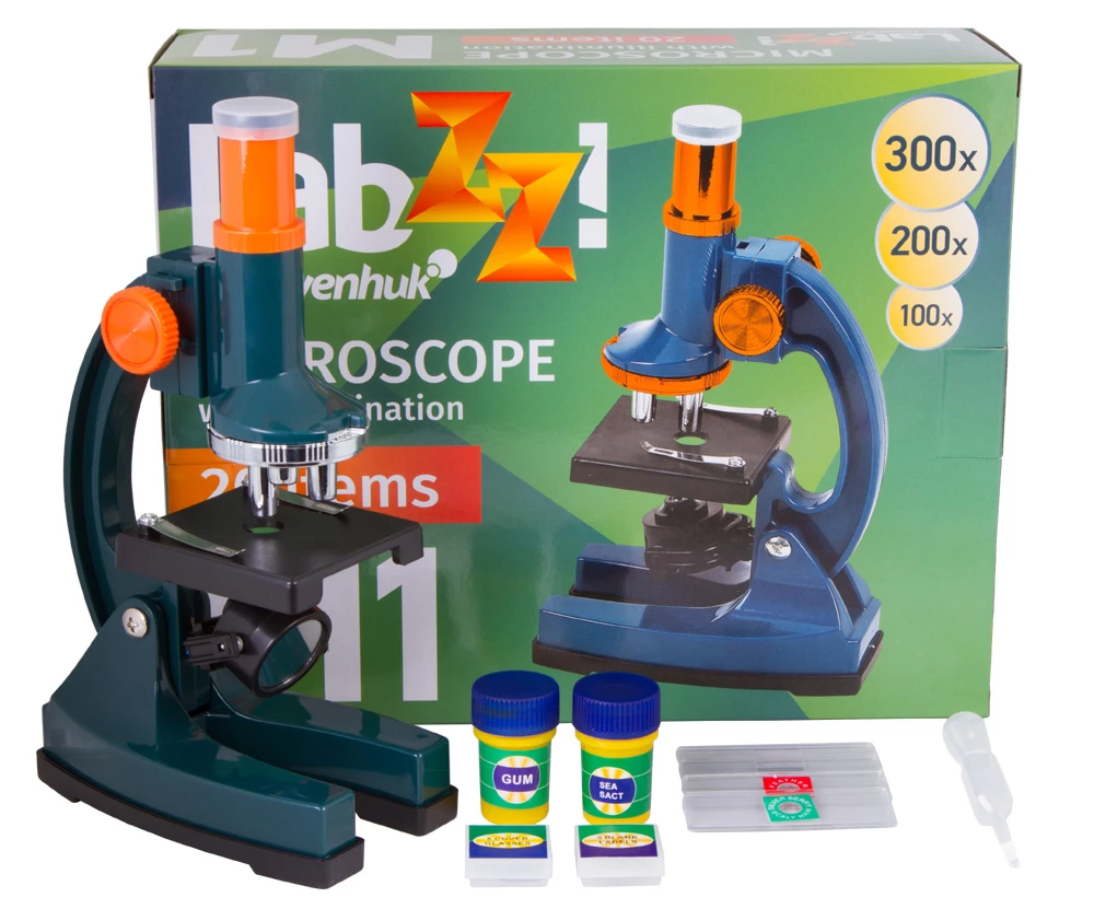 Levenhuk LabZZ M1 Children's Microscope with Experiment Kit Included