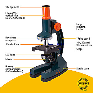 Levenhuk LabZZ M1 Children's Microscope with Experiment Kit Included