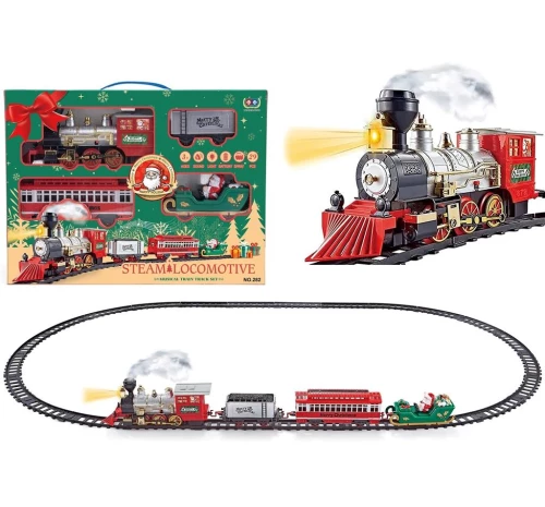 Christmas toy train with light and sound (29 pieces)