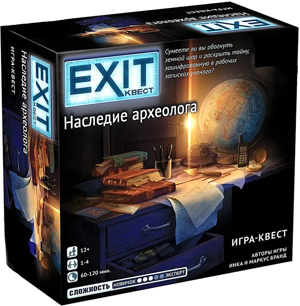 Board Game - Exit Quest. The Archaeologist's Legacy