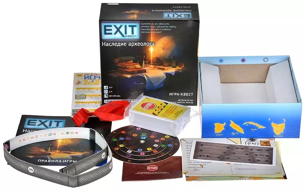 Board Game - Exit Quest. The Archaeologist's Legacy