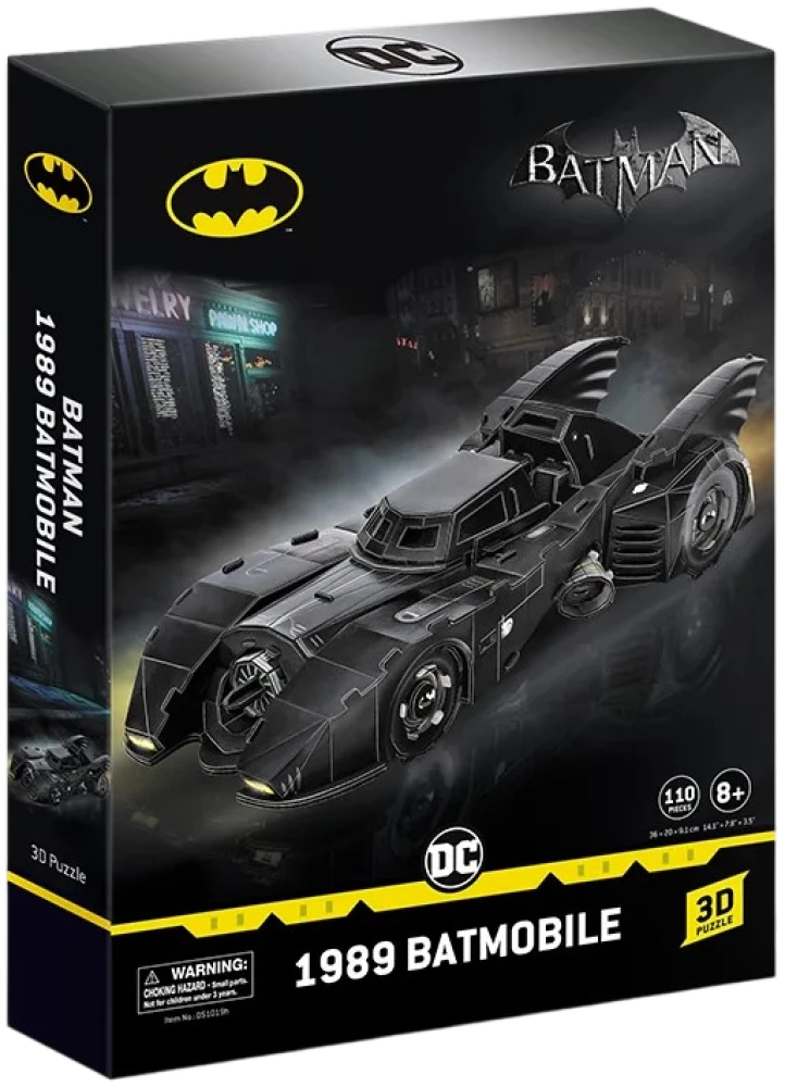 3D puzzle Batmobile 1989, 110 pieces