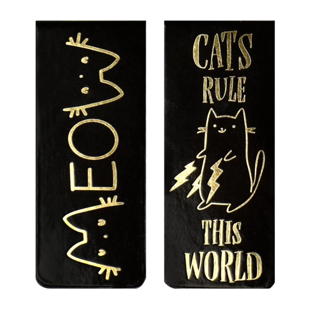 Magnetic Bookmarks Set - Cats Rule the World