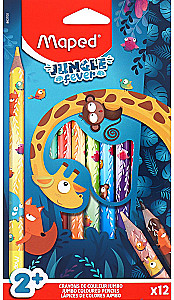 MAPED Jumbo Jungle Fever Colored Pencils